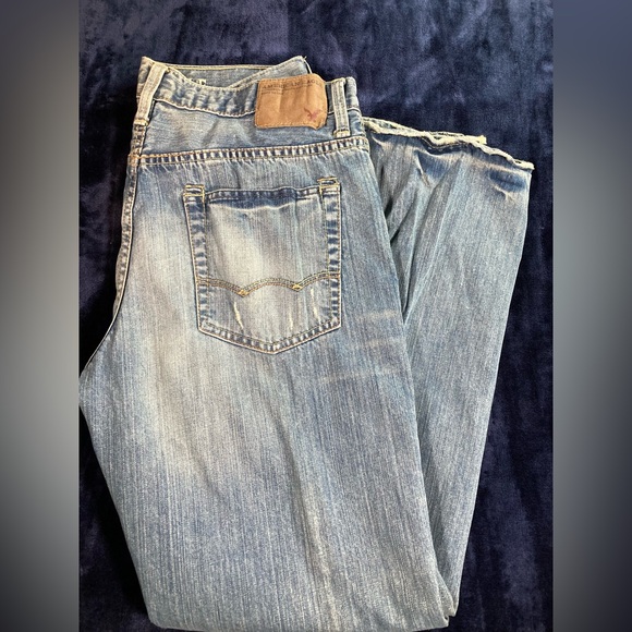 Vintage American Eagle Stonewashed Jeans, RN 54485, size 33x32 - Picture 2 of 8